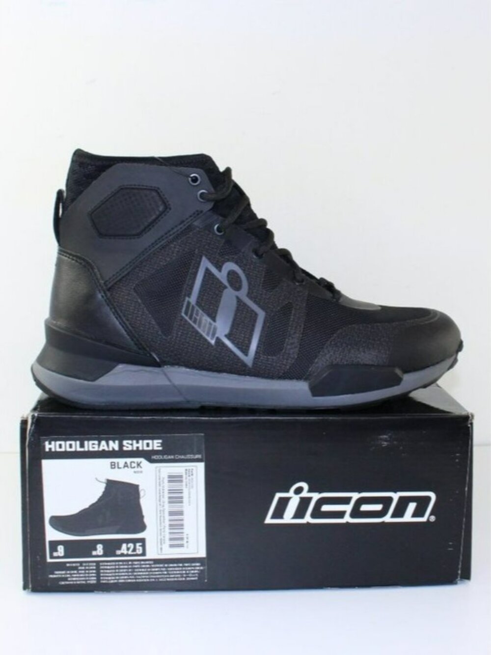 New Revco Icon Hooligan Motorcycle Mid Boots (EU 42.5 / 9 US)